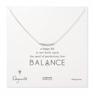 hammered bar necklace, sterling silver
