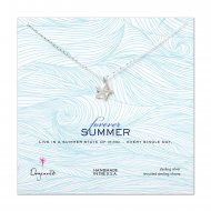 forever summer sea star necklace, sterling silver