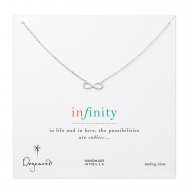 classic infinity necklace, sterling silver