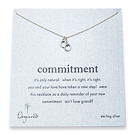 love commitment sterling silver necklace