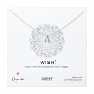 teeny wishbone necklace, sterling silver