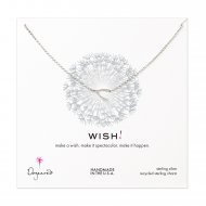 soldered wishbone necklace, sterling silver