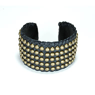 100 good wishes studded black cuff