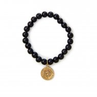 travel charm wood bead bracelet