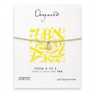 open a bracelet, gold dipped