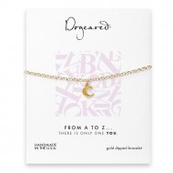 open c bracelet, gold dipped