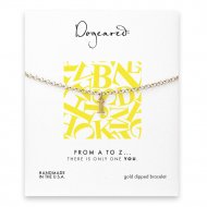 open i bracelet, gold dipped