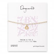 open o bracelet, gold dipped