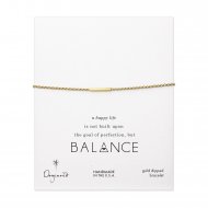small bar bracelet, gold dipped