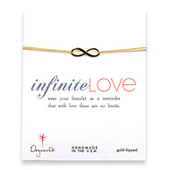 large gold dipped infinite love bracelet