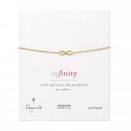 classic infinity bracelet, gold dipped