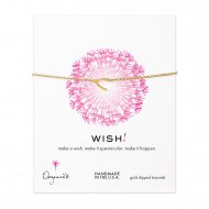 soldered wishbone bracelet, gold dipped
