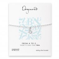 open b bracelet, sterling silver