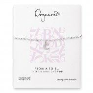 open c bracelet, sterling silver