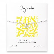 open e bracelet, sterling silver
