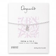 open g bracelet, sterling silver