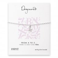 open k bracelet, sterling silver