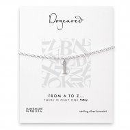 open l bracelet, sterling silver