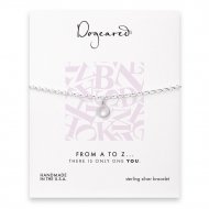 open o bracelet, sterling silver