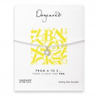 open q bracelet, sterling silver