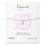 open s bracelet, sterling silver