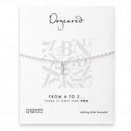 open t bracelet, sterling silver