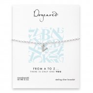 open v bracelet, sterling silver