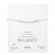 large square bar bracelet, sterling silver