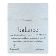balance bar bracelet, sterling silver