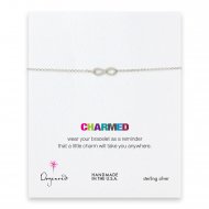 charmed infinity bracelet, sterling silver