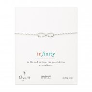 large classic infinity bracelet, sterling silver
