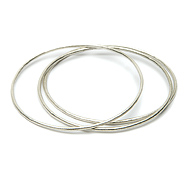 daily wear sterling silver textured bangle bracelet set of 3