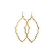 always beautiful Moroccan earrings, gold dipped