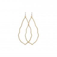 always beautiful sparkle moroccan earrings, gold dipped