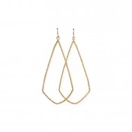 always beautiful sparkle swing earrings, gold dipped