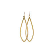 always beautiful petal gold dipped earrings