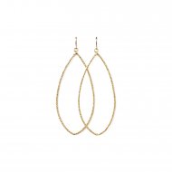 always beautiful sparkle marquise earrings, gold dipped