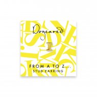 open i earring, gold dipped