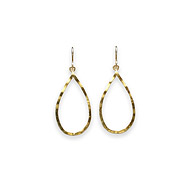 daily wear gold dipped small teardrop earrings