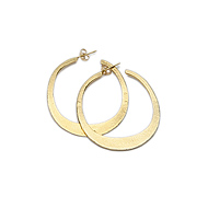 daily wear gold dipped hoop earrings