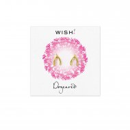 wishbone stud earrings, gold dipped