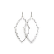 always beautiful moroccan earrings, silver dipped