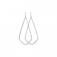 always beautiful sparkle swing earrings, sterling silver