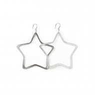 always beautiful star earrings, sterling silver