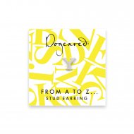 open y earring, sterling silver