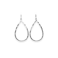 daily wear sterling silver large teardrop earrings