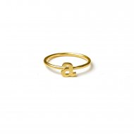 open a ring - gold dipped