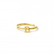 open b ring - gold dipped