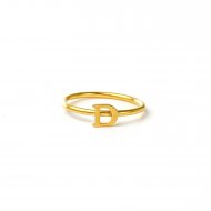open d ring -  gold dipped