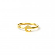 open e ring -  gold dipped